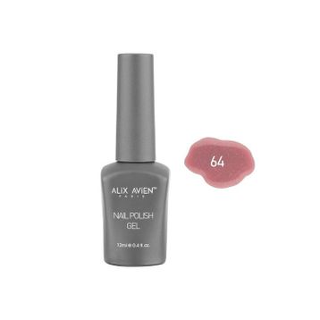 Alix Avien Işıltılı Nail Uv Gel Polish 64 12 ml Nude Pembe Kalıcı Oje
