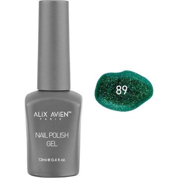 Alix Avien Işıltılı Yeni Yıl Yeşili Nail Uv Gel Polish 89 12 ml Kalıcı Oje