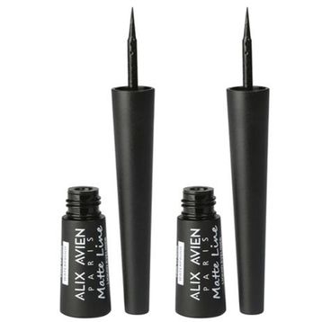 Alix Avien Matte Line Waterproof Çabuk Kuruyan Siyah 2 Adet Eyeliner