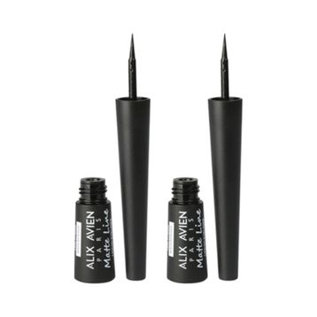 Alix Avien Matte Line Waterproof Çabuk Kuruyan Siyah 2 Adet Eyeliner