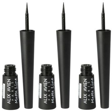 Alix Avien Matte Line Waterproof Çabuk Kuruyan Siyah 3 Adet Eyeliner