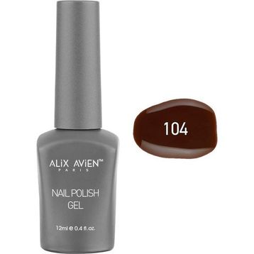 Alix Avien Nail Uv Gel Polish 104 12 ml Kahverengi Kalıcı Oje