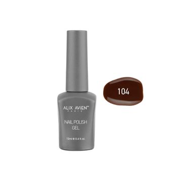 Alix Avien Nail Uv Gel Polish 104 12 ml Kahverengi Kalıcı Oje