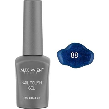 Alix Avien Nail Uv Gel Polish 88 12 ml Işıltılı Lacivert Kalıcı Oje