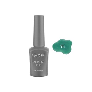 Alix Avien Nail Uv Gel Polish 95 12 ml Işıltılı Yeşil Kalıcı Oje