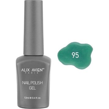 Alix Avien Nail Uv Gel Polish 95 12 ml Işıltılı Yeşil Kalıcı Oje