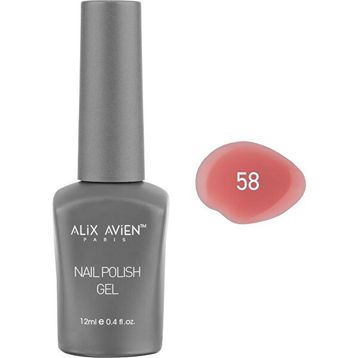 Alix Avien Pembe Nail Uv Gel Polish 58 12 ml Kalıcı Oje