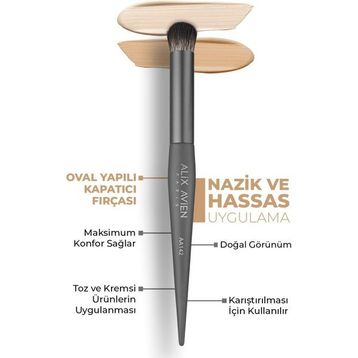 Alix Avien Round Oval Yapılı Kapatıcı Fırçası
