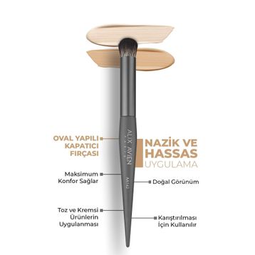 Alix Avien Round Oval Yapılı Kapatıcı Fırçası