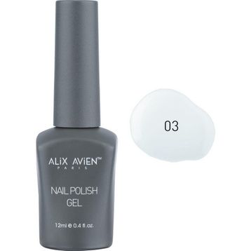 Alix Avien UV Kalıcı 03 İnci Beyaz Jel Oje