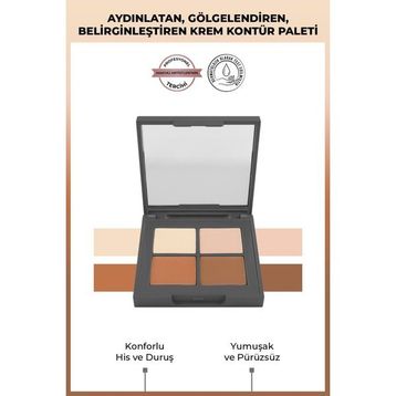 Alix Avien Vanilia Beige Brown Mocha 4'lü Krem Kontür Paleti