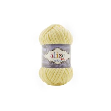 Alize 013 Açık Sarı 100 gr Velluto El Örgü İpi
