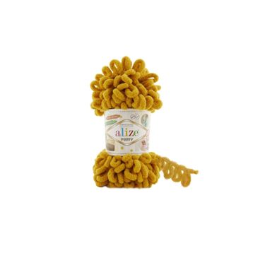 Alize 02 Hardal 100 gr 5'li Puffy El Örgü İpi