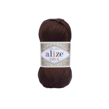 Alize 026 Kahve Diva El Örgü İpi