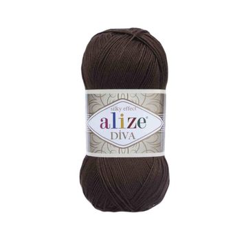 Alize 026 Kahve Diva El Örgü İpi