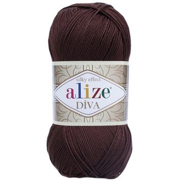 Alize 026 Kahve Diva El Örgü İpi