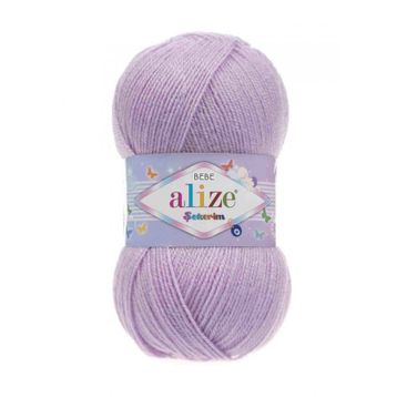 Alize 027 Lila Şekerim Bebe El Örgü İpi