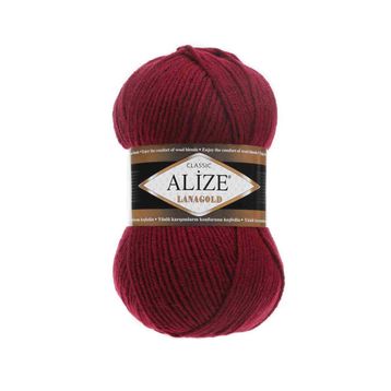 Alize 057 Bordo Lanagold El Örgü İpi