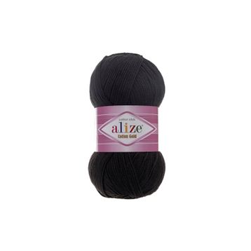 Alize 060 Siyah Cotton Gold El Örgü İpi