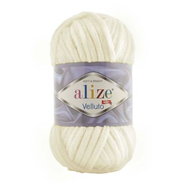 Alize 062 Açık Krem 100 gr Velluto El Örgü İpi