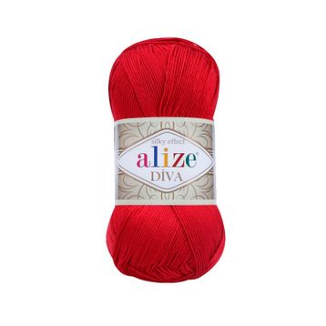 Alize 106 Kırmızı 5'li Diva El Örgü İpi