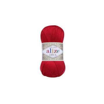 Alize 106 Kırmızı 5'li Diva El Örgü İpi