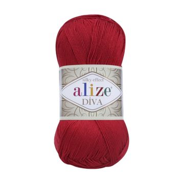 Alize 106 Kırmızı 5'li Diva El Örgü İpi