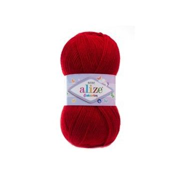 Alize 106 Kırmızı 5'li Diva El Örgü İpi