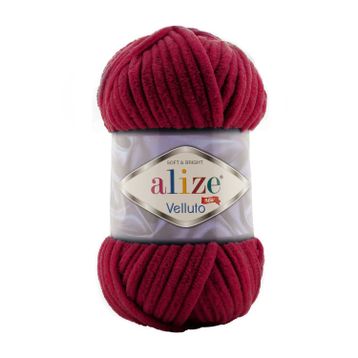 Alize 107 vişne 5'li Velluto El Örgü İpi