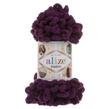 Alize 111 Mor 5'li Puffy El Örgü İpi