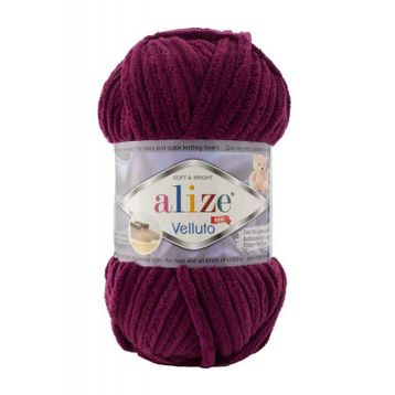 Alize 111 Mürdüm Velluto 100 gr El Örgü İpi