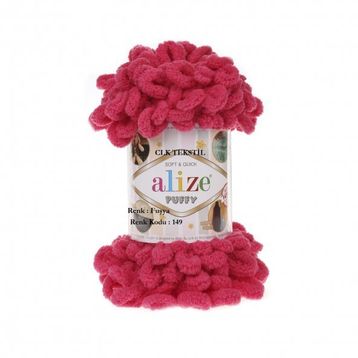 Alize 149 fuşya 5'li Puffy El Örgü İpi