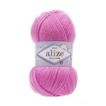 Alize 157 canlı Pembe 5'li Şekerim Bebe El Örgü İpi