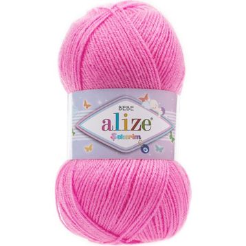 Alize 157 canlı Pembe 5'li Şekerim Bebe El Örgü İpi