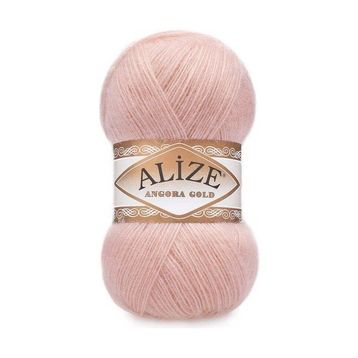 Alize 161 pudra 5'li Angora Gold Simli El Örgü İpi