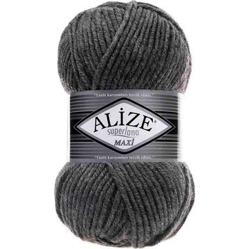 Alize 182 Orta Gri Melanj Superlana Maxi Örgü İpi