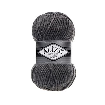Alize 182 Orta Gri Melanj Superlana Maxi Örgü İpi