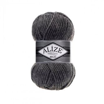 Alize 182 Orta Gri Melanj Superlana Maxi Örgü İpi