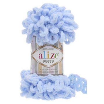 Alize 183 Açık Mavi 5'li Puffy El Örgü İpi