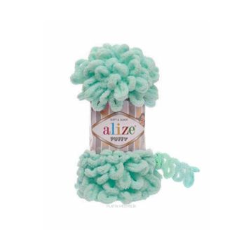 Alize 19 açık Mint 5'li Puffy El Örgü İpi