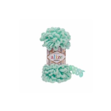 Alize 19 açık Mint 5'li Puffy El Örgü İpi