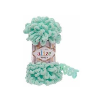 Alize 19 açık Mint 5'li Puffy El Örgü İpi