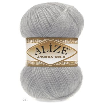 Alize 21 gri 5'li Angora Gold El Örgü İpi