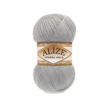 Alize 21 gri 5'li Angora Gold El Örgü İpi