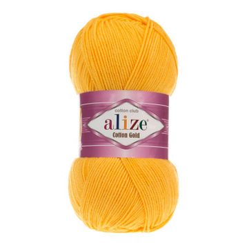 Alize 216 koyu Sarı 5'li Cotton Gold El Örgü İpi
