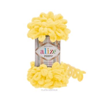 Alize 216 sarı 5'li Puffy El Örgü İpi