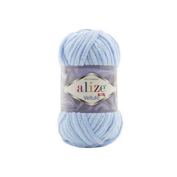 Alize 218 Bebe Mavi Velluto 100 gr El Örgü İpi