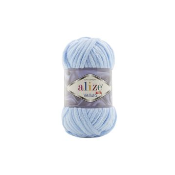 Alize 218 Bebe Mavi Velluto 100 gr El Örgü İpi