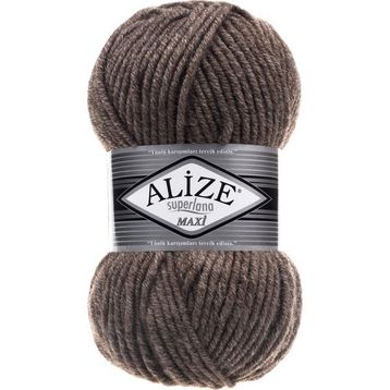 Alize 240 Sütlü Kahve Melanj 5'li Süperlana Maxi El Örgü İpi