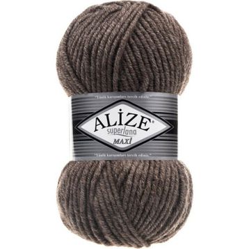 Alize 240 Sütlü Kahve Melanj 5'li Süperlana Maxi El Örgü İpi